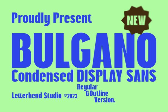 Bulgano: A Condensed Display Font That Feels Like a Trusted Sketch