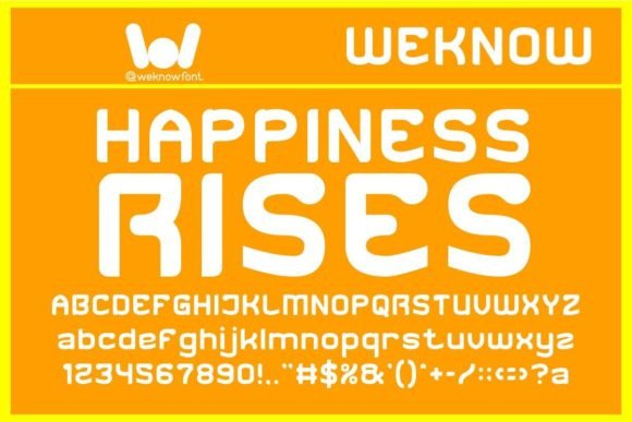 Happiness Rises: A Display Font That Lifts Editorial Mood
