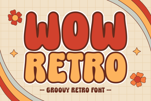 Wow Retro Display Font for Handmade Creators